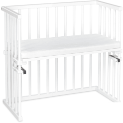 Babybay Capazo Midi Blanco Con Colchón Calssic Cotton Soft