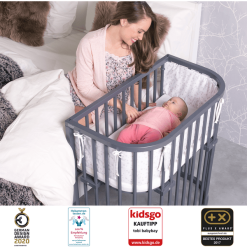 Babybay Cuna Colecho Boxspring Comfort Plus Lacada Gris Pizarra -Roban Comercio babybay cuna colecho boxspring comfort plus lacada gris pizarra a376133 4