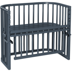 Babybay Cuna Colecho Maxi Comfort Plus Lacado Gris Pizarra