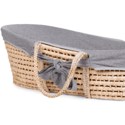 Childhome CHILD HOME Cesta De Mosaico De Hoja De Maíz Incl. Colchón Y Funda Gris -Roban Comercio child home cesta de mosaico de hoja de maiz incl colchon y funda gris a330507 2