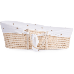 Childhome CHILD HOME Cesta De Mosaico De Hoja De Maíz Incl. Colchón Y Funda Heart