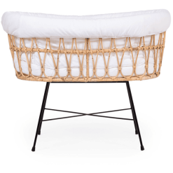 Childhome CHILD HOME Cuna Moisés De Ratán Patas Metálicas Con Colchón Y Nido -Roban Comercio child home cuna moises de ratan patas metalicas con colchon y nido a367074 3