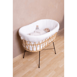 Childhome CHILD HOME Cuna Moisés De Ratán Patas Metálicas Con Colchón Y Nido -Roban Comercio child home cuna moises de ratan patas metalicas con colchon y nido a367074 4