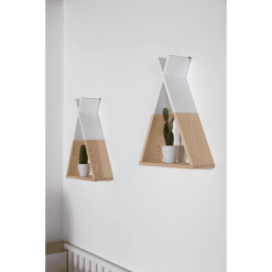 Childhome CHILD HOME Estantería De Pared Tipi Nature-blanco -Roban Comercio child home estanteria de pared tipi nature blanco a287306 2