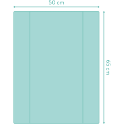 Fillikid Cambiador 2 Cuñas Pequeño Lotus Menta 50x66 Cm -Roban Comercio fillikid cambiador 2 cunas pequeno lotus menta 50x66 cm a375444 4