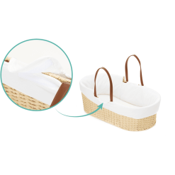 Fillikid Cesta De Mosaico Natural Con Borde Forrado Y Colchón Blanco -Roban Comercio fillikid cesta de mosaico natural con borde forrado y colchon blanco a314435 2