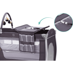 Fillikid Cuna De Viaje ALU Mailand Gris -Roban Comercio fillikid cuna de viaje alu mailand gris a268820 3
