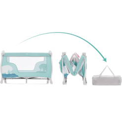 Fillikid Cuna De Viaje Alu Milan Oso Polar Menta -Roban Comercio fillikid cuna de viaje alu milan oso polar menta a377034 2