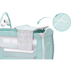 Fillikid Cuna De Viaje Alu Milan Oso Polar Menta -Roban Comercio fillikid cuna de viaje alu milan oso polar menta a377034 3