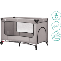 Fillikid Cuna De Viaje Paris Con Colchón Confort Gris Claro Melange -Roban Comercio fillikid cuna de viaje paris con colchon confort gris claro melange a299314 1