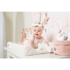 Jollein Funda Cojín Cambiador River Punto Cream White 50x70cm -Roban Comercio jollein funda cojin cambiador river punto cream white 50x70cm a283008 2