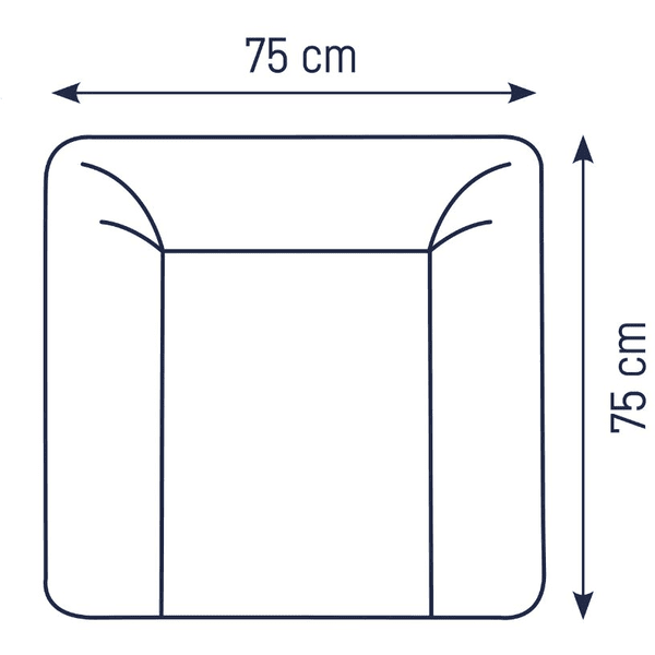 JULIUS ZÖLLNER Cambiador Softy Uni Gris Claro 75 X 75 Cm 7 JULIUS ZÖLLNER Cambiador Softy Uni Gris Claro 75 X 75 Cm - Imagen 5