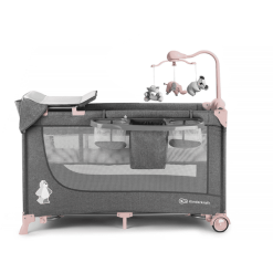 Kinderkraft Cuna De Viaje Joy Pink Con Accesorios -Roban Comercio kinderkraft cuna de viaje joy pink con accesorios a277435 2