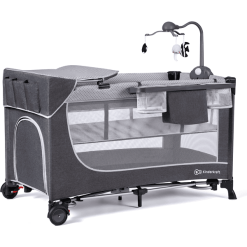 Kinderkraft Cuna De Viaje LEODY Gris Con Accesorios -Roban Comercio kinderkraft cuna de viaje leody gris con accesorios a384831 2