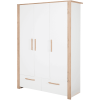 Kindsgard Armario Hemme 3 Puertas Blanco/roble -Roban Comercio kindsgard armario hemme 3 puertas blanco roble a347361