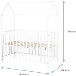 Kindsgard Cama Casa Lillehus 60 X 120 Cm Blanco -Roban Comercio kindsgard cama casa lillehus 60 x 120 cm blanco a337562 1