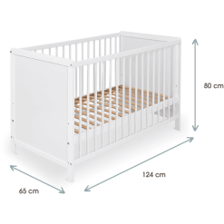 Kindsgard Cuna Godnat 60 X 120 Cm Blanco -Roban Comercio kindsgard cuna godnat 60 x 120 cm blanco a341845 1