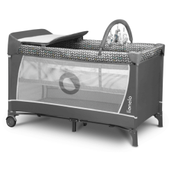 Lionelo Cuna De Viaje Flower Grey Scandi -Roban Comercio lionelo cuna de viaje flower grey scandi a308756 1