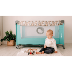 Lionelo Cuna De Viaje Stefi Green Turquoise -Roban Comercio lionelo cuna de viaje stefi green turquoise a308745 1