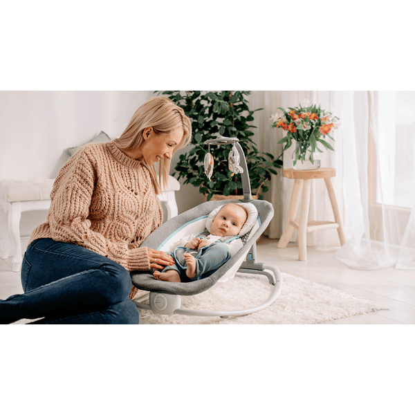 Lionelo Hamaca Infantil Pascal Grey Dove 4 Lionelo Hamaca Infantil Pascal Grey Dove - Imagen 2