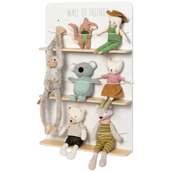 MUSTERKIND ® Estantería Para Peluches Picea Blanco/madera 5 MUSTERKIND ® Estantería Para Peluches Picea Blanco/madera - Imagen 3