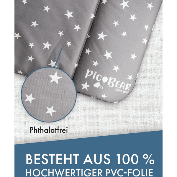 PICBEAR Pic Bear Cambiador 72x85cm Estrellas Celadon 5 PICBEAR Pic Bear Cambiador 72x85cm Estrellas Celadon - Imagen 3