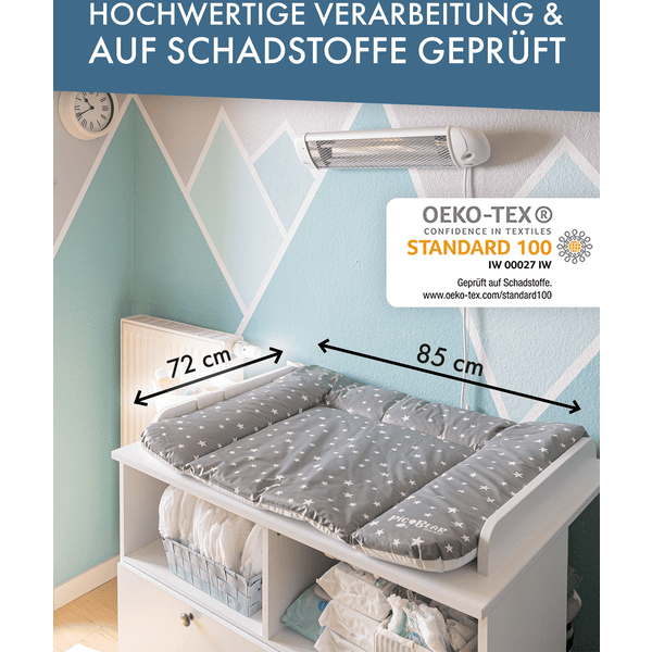 PICBEAR Pic Bear Cambiador 72x85cm Estrellas Celadon 7 PICBEAR Pic Bear Cambiador 72x85cm Estrellas Celadon - Imagen 5