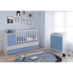 Polini Kids Cambiador Para Bebés Simple 1580 Blanco-azul -Roban Comercio polini kids cambiador para bebes simple 1580 blanco azul a265055 2