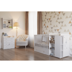 Polini Kids Mueble Cambiador French Amis 1580 Blanco -Roban Comercio polini kids mueble cambiador french amis 1580 blanco a272381 2