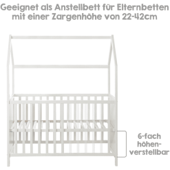 Roba Cuna Casa 60 X 120 Cm Taupe -Roban Comercio roba cuna casa 60 x 120 cm taupe a307702 2