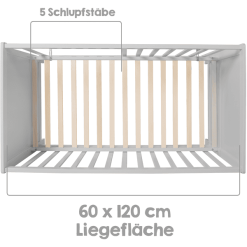 Roba Cuna Colecho Taupe 60 X 120 Cm -Roban Comercio roba cuna colecho taupe 60 x 120 cm a306325 2