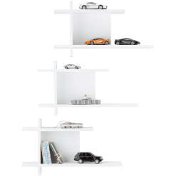 Roba Estantería De Pared Juego De 3 Nordic Blanco -Roban Comercio roba estanteria de pared juego de 3 nordic blanco a317216 3