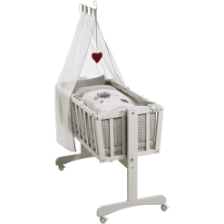 Roba Juego Cuna Mecedora Blanco Adam & Eule