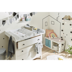 Rotho Babydesign Rotho Baby Design Cambiador De Cuña Happy Faces Blanco 50 X 70 Cm -Roban Comercio rotho baby design cambiador de cuna happy faces blanco 50 x 70 cm a290421 2