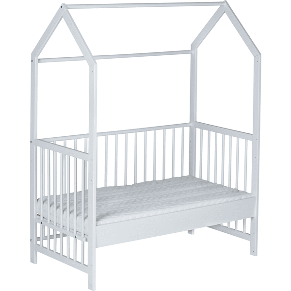 Schardt Cuna Casa Micky Lacado Blanco 60x120cm 6 Schardt Cuna Casa Micky Lacado Blanco 60x120cm - Imagen 4