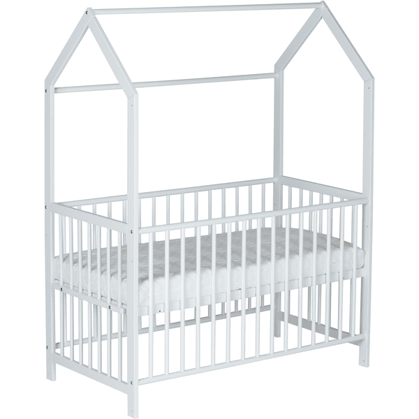 Schardt Cuna Casa Micky Lacado Blanco 60x120cm 3 Schardt Cuna Casa Micky Lacado Blanco 60x120cm