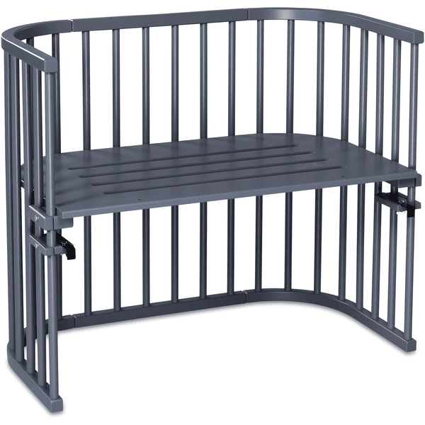 TOBI Babybay Cuna Colecho Maxi Haya Maciza Con Aireación Extra Gris Barnizada 3 TOBI Babybay Cuna Colecho Maxi Haya Maciza Con Aireación Extra Gris Barnizada