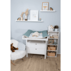 ULLENBOOM Funda Para Cambiador Waffle Floral Verde -Roban Comercio ullenboom funda para cambiador waffle floral verde a378496 2