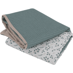 ULLENBOOM Funda Para Cambiador Waffle Floral Verde -Roban Comercio ullenboom funda para cambiador waffle floral verde a378496 4