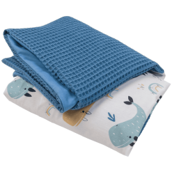 Ullenboom Funda Para Cambiador Waffle Pique Motivo Ballenas Azules 75 X 85 Cm -Roban Comercio ullenboom funda para cambiador waffle pique motivo ballenas azules 75 x 85 cm a363128 3