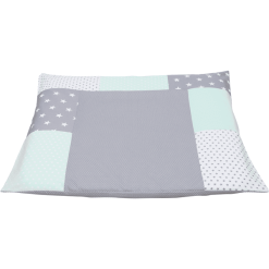 Ullenboom Patchwork Funda Para Cambiador Gris Menta 75x85 Cm -Roban Comercio ullenboom patchwork funda para cambiador gris menta 75x85 cm a279611 1